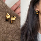 Women's Tiger's Eye Stone Earrings