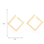 Geometric Gold Earrings