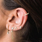 Initial earrings