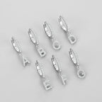 Initial hoop earrings