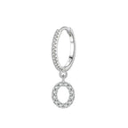 Initial hoop earrings o