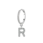 Initial hoop earrings r