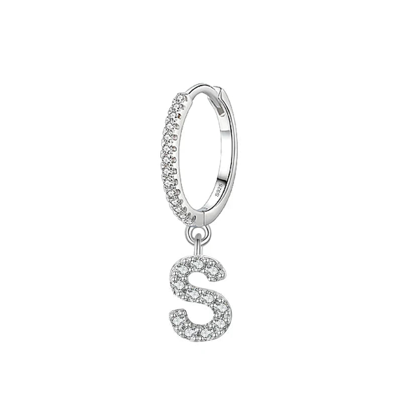 Initial hoop earrings s