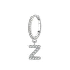 Initial hoop earrings z