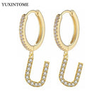 Women’s initial earrings - letter