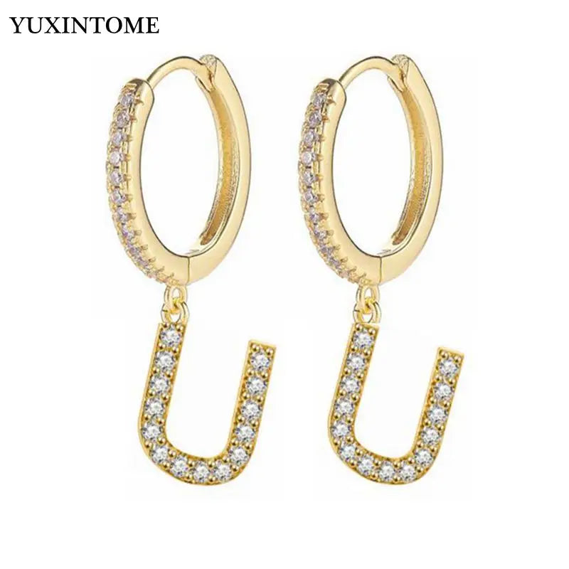 Women’s initial earrings - letter