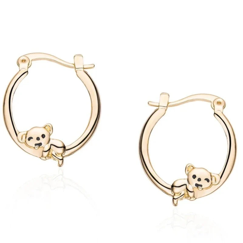 Koala Hoop Earrings