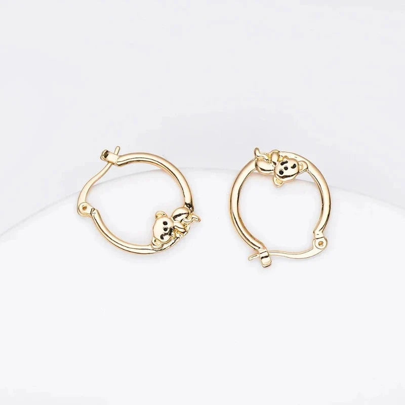 Koala Hoop Earrings