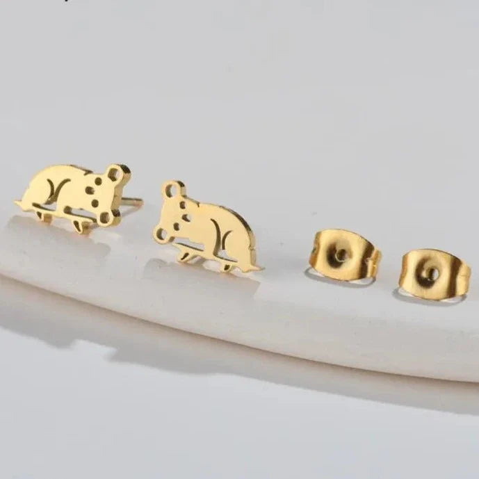 Cute Koala Earrings Gold