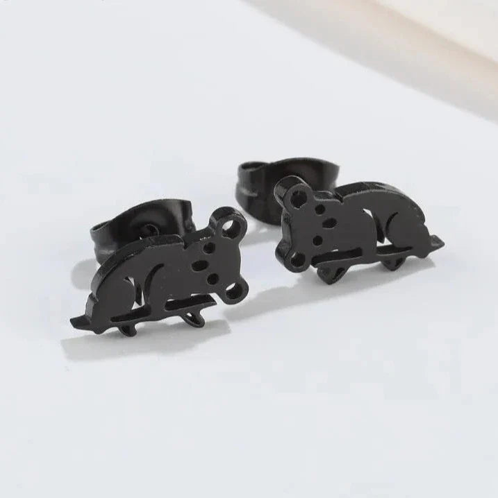 Cute Koala Earrings Black