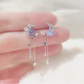 Moon and Butterflies Earrings