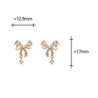 Women's bow earrings