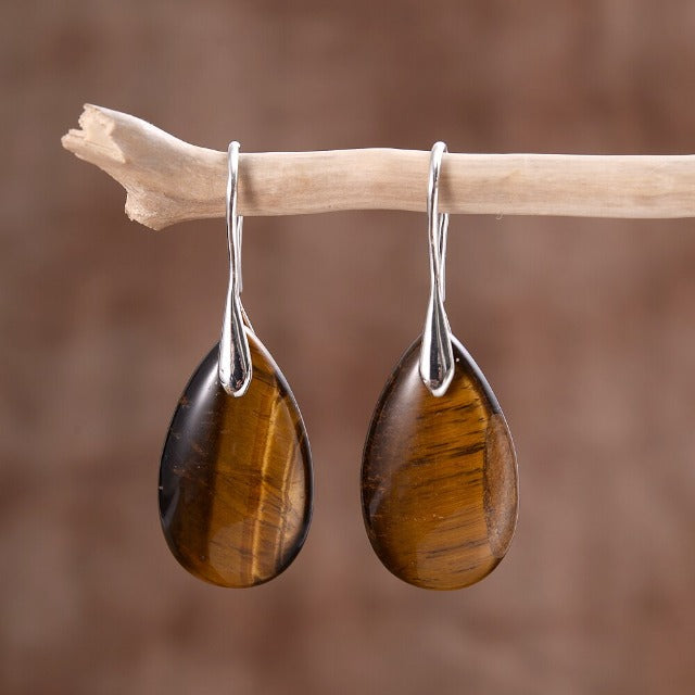 Tiger's Eye Earrings for Women