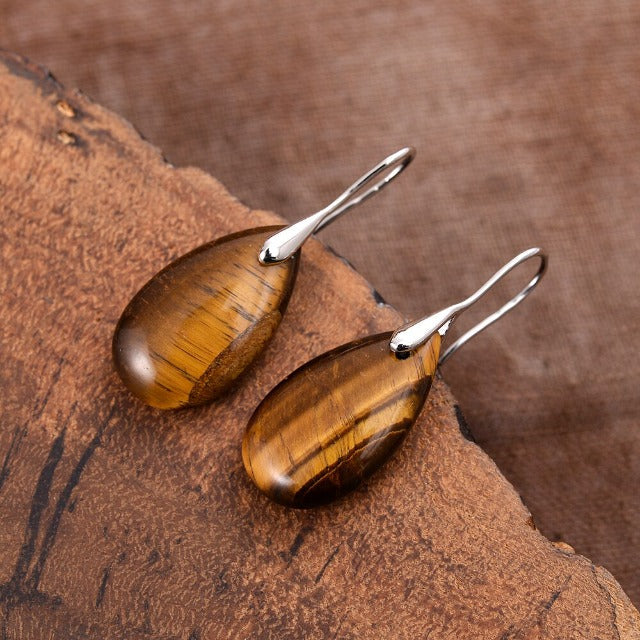 Tiger's Eye Earrings for Women