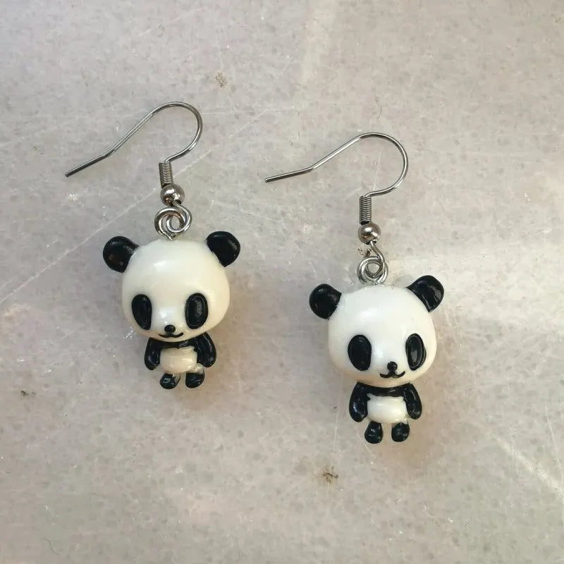 Panda Earrings