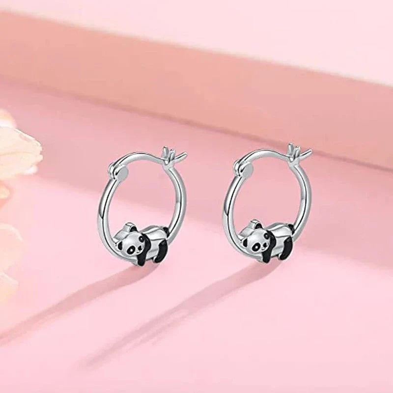 Panda Lying Earrings