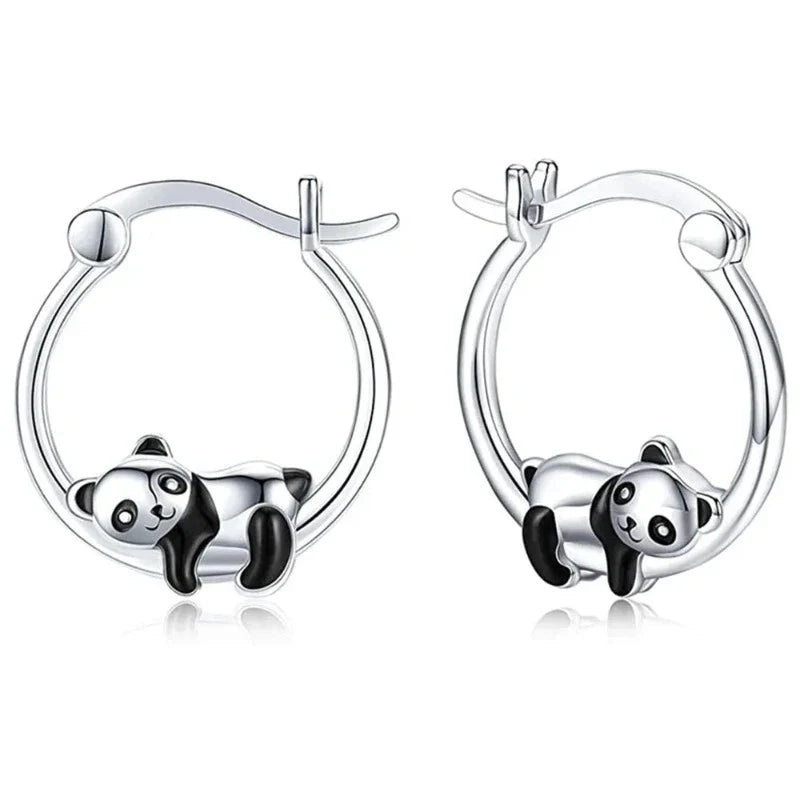 Panda Lying Earrings