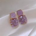 Amethyst Drop Earrings for Women