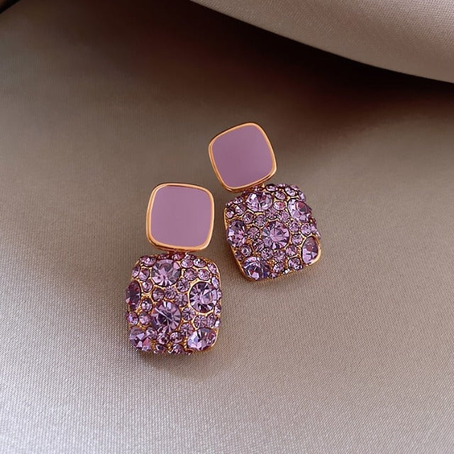 Amethyst Drop Earrings for Women
