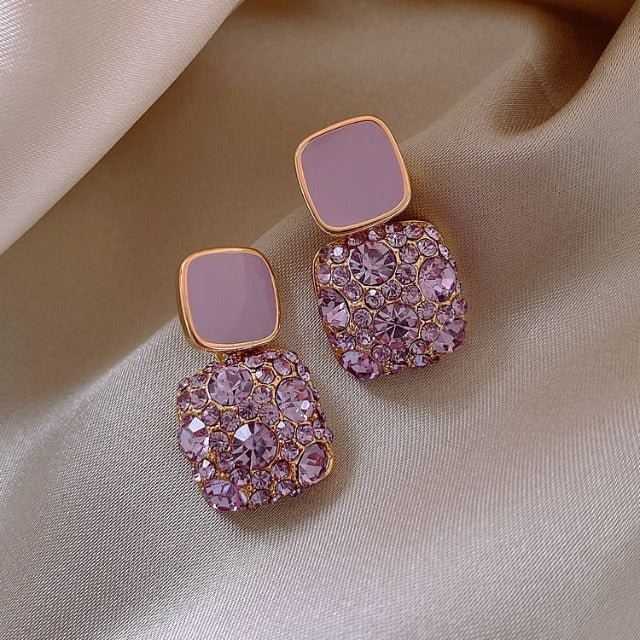 Amethyst Drop Earrings for Women