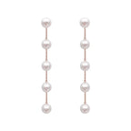 White Pearl Drop Earrings