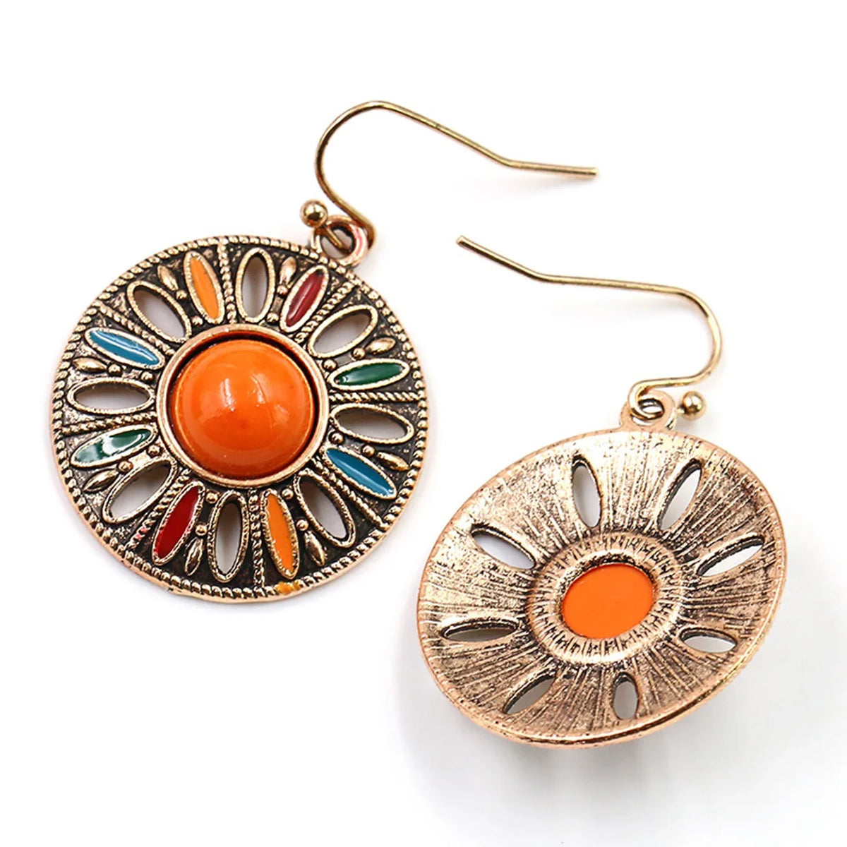 Multicolored Bohemian Drop Earrings