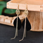 Bohemian Feather Dangle Earrings 3