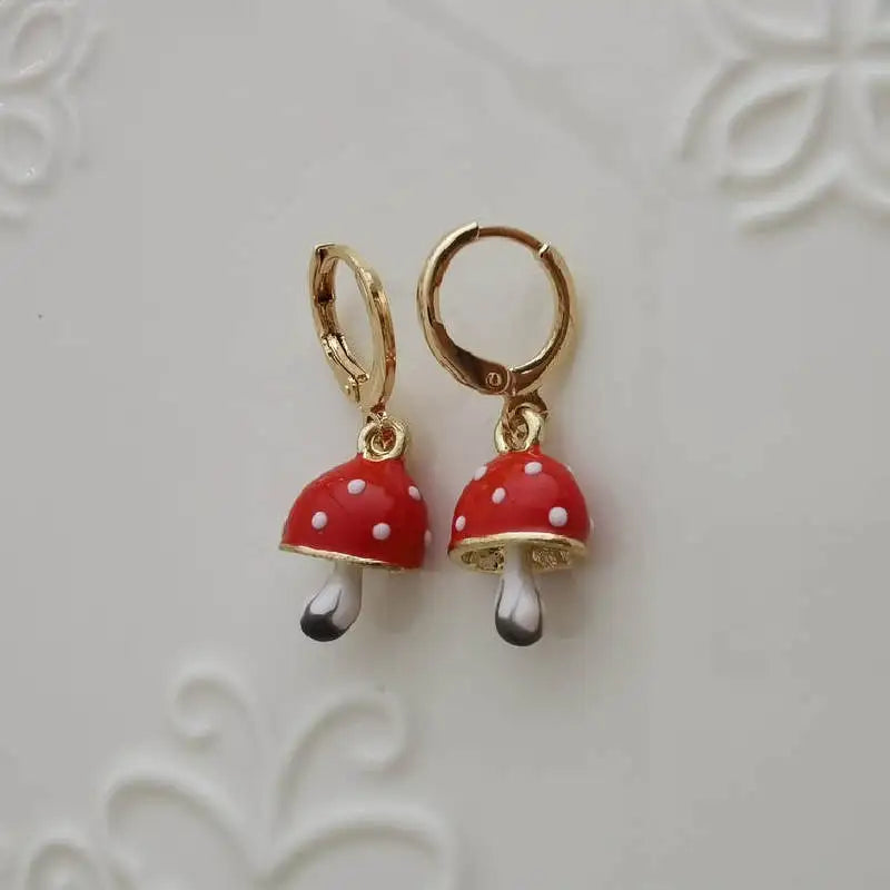 Mushroom Dangle Earrings