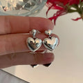 Heart Drop Earrings Studs for Women