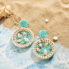 Cowrie Shell Drop Earrings