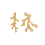 Coral Drop Earrings in Gold or Silver