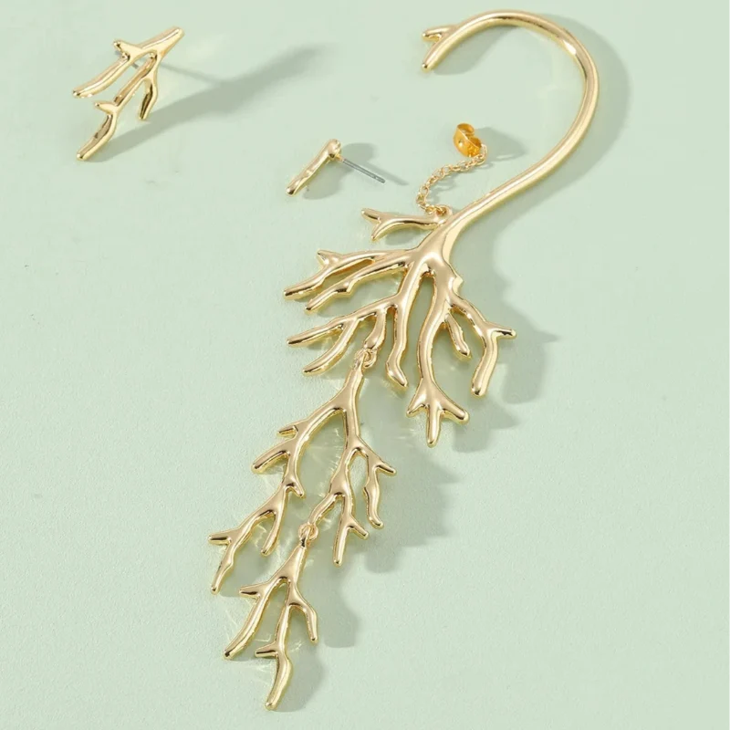 Coral Branch Dangle Earrings