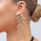 Coral Branch Dangle Earrings