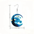 Moon Crescent Dangle Earrings 