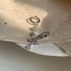 Christian Cross Cubic Zirconia Dangle Earrings