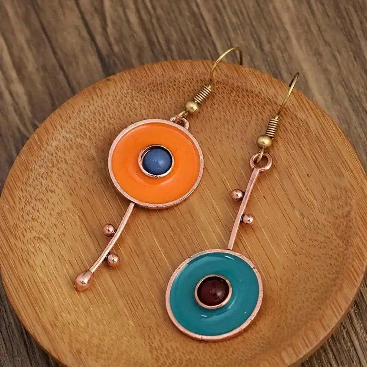 Atypical Ethnic Drop Earrings