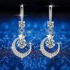 Star and Moon Dangle Earrings