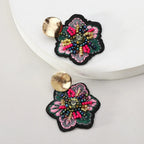 Colorful Flower Dangle Earrings
