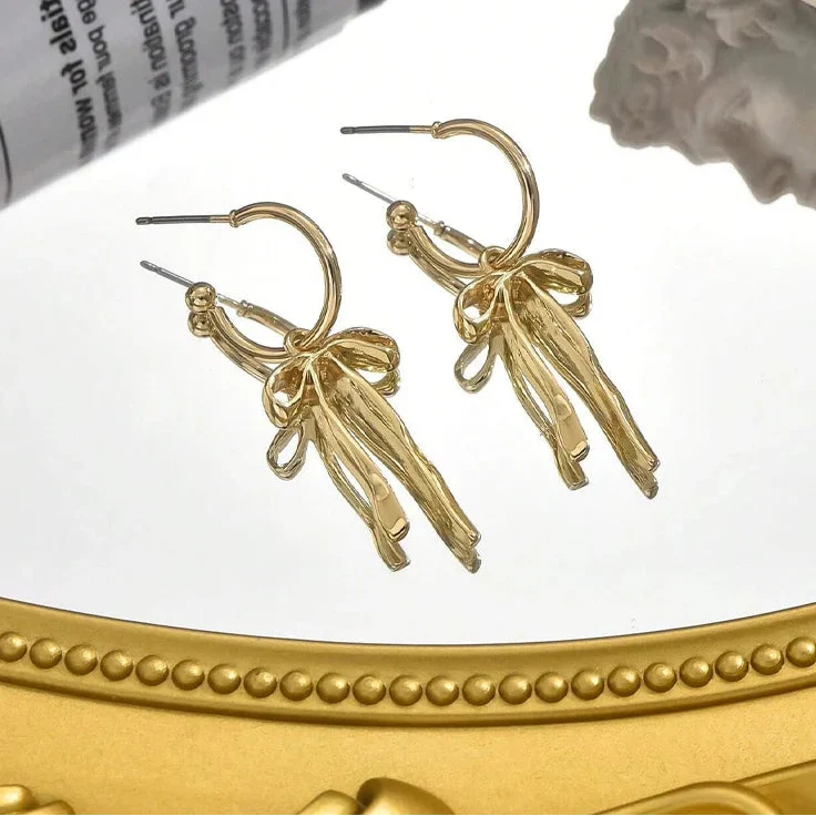 Bow Drop Earrings