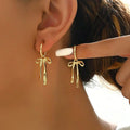 Bow Drop Earrings