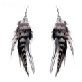 Feather Drop Earrings with Pheasant Plumes