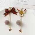 Christmas Reindeer Drop Earrings