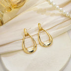 Retro Water Drop Dangle Earrings gold