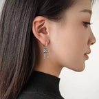 Buddhist Prayer Wheel Drop Earrings