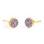 Women's birthstone stud earrings for June