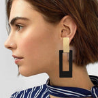 Rectangular Dangle Earrings