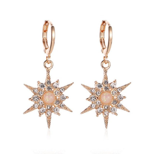 Sun Earrings for women gold