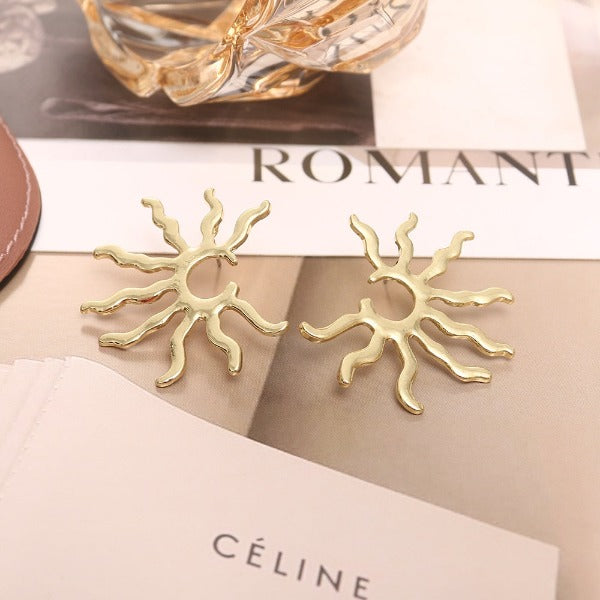 Sun Drop Earrings for Women Star