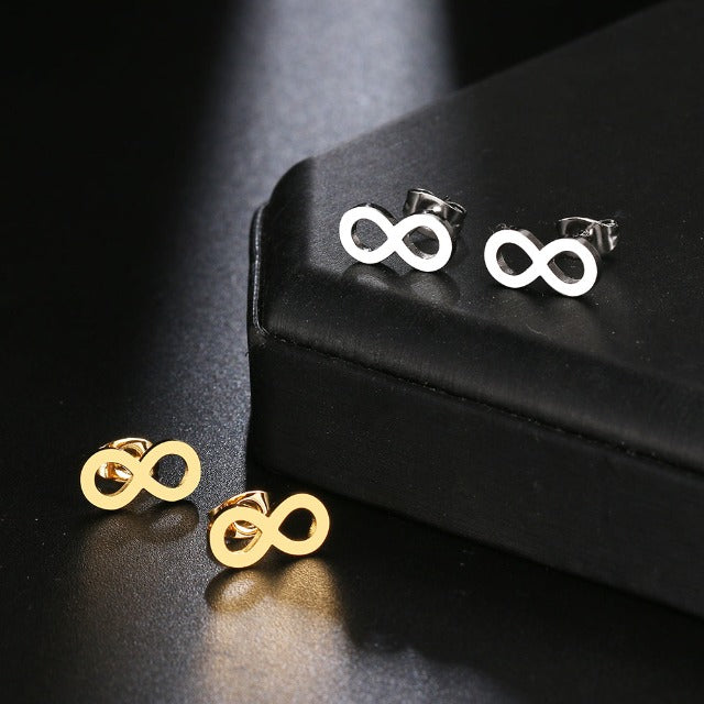 Infinite Symbol Stud Earrings for WomenInfinite Symbol Stud Earrings for Women