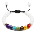 white 7 chakra bracelet